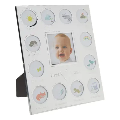 Carter's Baby's First Year Animal Theme Silver Metal Month by Month Pi