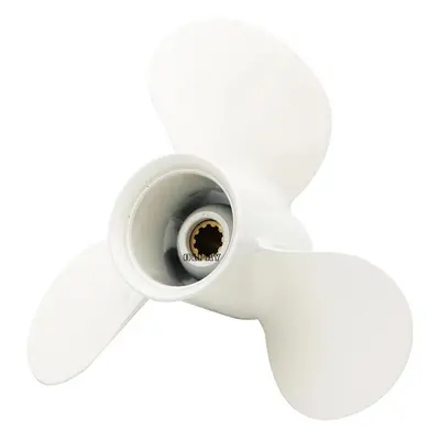 (white, China) Propeller 7/8x14-f For Yamaha Outboard Engines 20hp 25hp 30hp F20 F25 F45 Tooth S