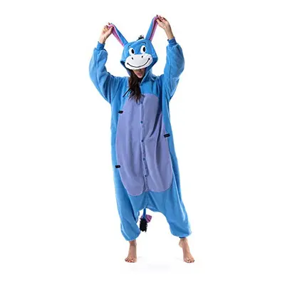 Beauty Shine Unisex Adult Cartoon Costume Halloween Christmas Onesies Plush Cosplay Pajamas (Med