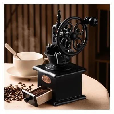 (black, STYLE A) Retro Manual Coffee Grinder Portable Ferris Wheel Coffee Bean Grinder Professio