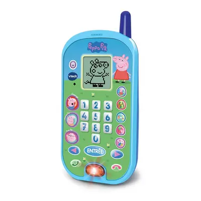 Vtech- Peppa Pig children's telephone 80523105, multicolor French version