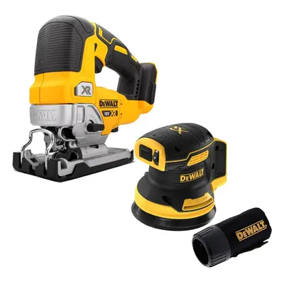 DeWalt DCS334N 18v XR Cordless Brushless Top Jigsaw & DCW210N Orbital Sander