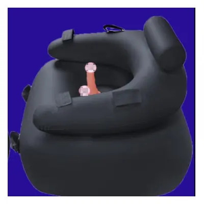 (black, With Dildo(Gift: Foot Pump)) Couple&apos;s Sex Chair Inflatable Sofa Portable Stimulatin