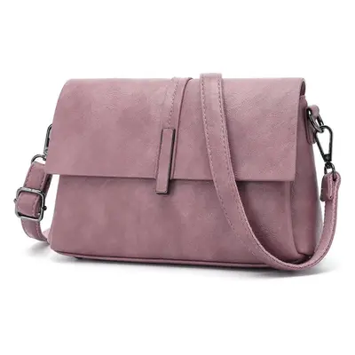 (Light Purple) Crossbody Bags for Women, PU Leather Purses Trendy Designer Handbags Evening Clut