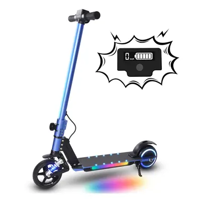 (Blue) Electric Scooters For Kids and Teenagers, Folding E-Scooter With Shock Absorption, 14km/h