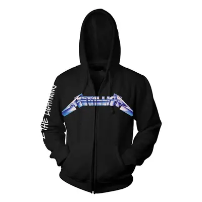 (Medium) Metallica 'Ride The Lightning' (Black) Zip Up Hoodie