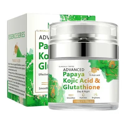 50ml Face Papaya Kojic Acid Glutathione Cream Moisturizers Nourishing Resurfacing Smooths Refres