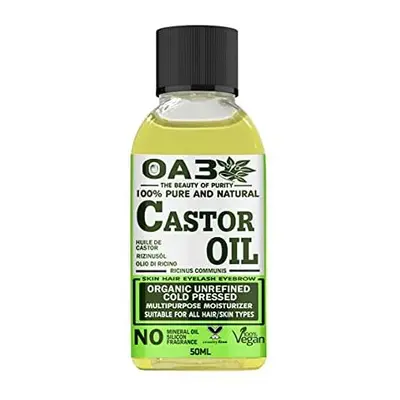 Organic Castor Oil For Hair Growth, Healthy Skin & Nails. Cold Pressed Pure & Virgin For Men & W