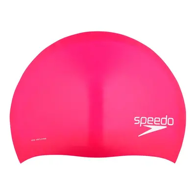 Speedo Unisex-Adult Swim Cap Silicone Long Hair Pink