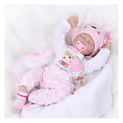 Reborn 22" Gift Baby Dolls Lifelike Newborn Vinyl Handmade Full Body