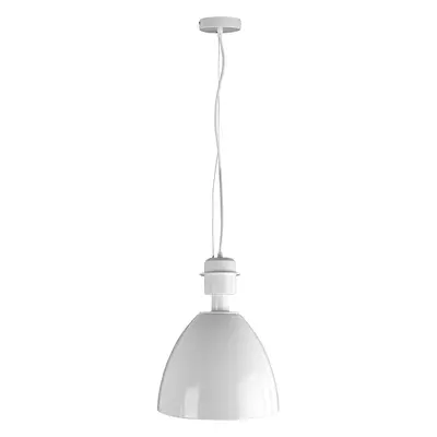 White Metal Pendant Light, Long Lasting White Pendant Ceiling Light, Easy Installation Ceiling P