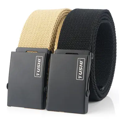 TUSHI 120cm x 3.8cm Military Tactical Belt Adjustable Nylon Belt Waist Belt with Metal Buckle