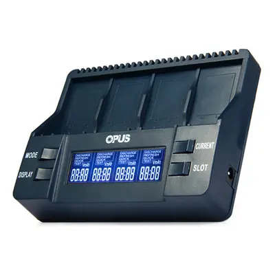 Opus BT-C900 Smart Battery Charger Digital Slots LCD Display 9V 9V Li-Ion Charger Adapter EU/US 