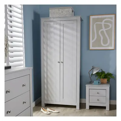 (Grey) Nyon Door Wardrobe Bedroom Clothing Storage