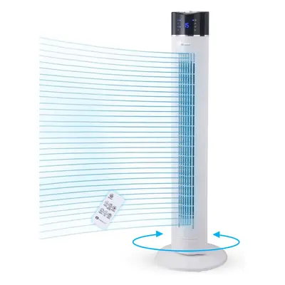 (White) 43" Oscillating Tower Fan with Air Purifier & Aroma Function, Cooling Fan Speeds, Large 