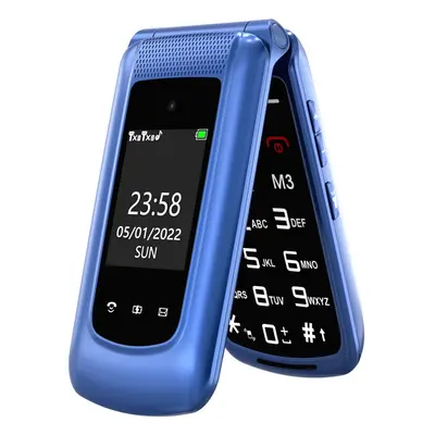 Senior Mobile Phone Simple for Elderly, Basic Cell Phone with Large Buttons, Flip Phone, Unlocke