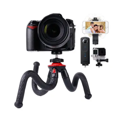 Travel Tripod, Lammcou Flexible Camera Phone Tripod in Octopus Gorillapod Tripods Stand Mount wi