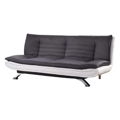 Coolangatta Fabric and Faux Leather Sofa Bed