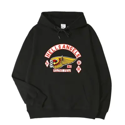 (L, as the picture) Hells Angels Hoodie Unisex Hoodie Top Sales N15