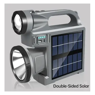 (Solar power supply) Solar Handheld Outdoor Lights Portable Led Flashlight Rechargeable Handheld