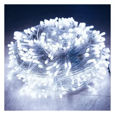 (white, 50m 400leds 220V EU) Christmas Lights 50m Decorative Led String Fairy Light Modes Garlan