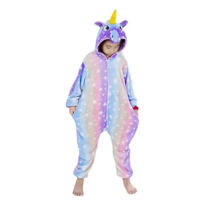 HQFURS Kids Unisex Unicorn Costume Animal Onesie Pajamas Halloween 10t