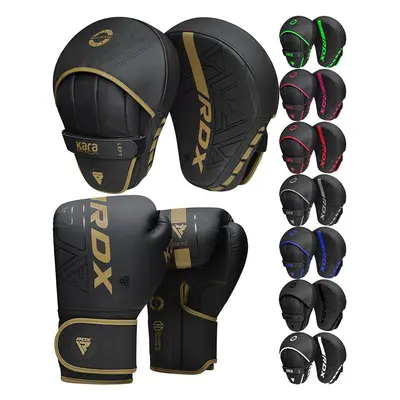 (Golden) RDX Kids Boxing Gloves and Pads Set