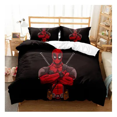 (Style 06, Single) Deadpool Single Double King Duvet Cover Cartoon