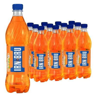 IRN-BRU Regular, Pack Iconic Flavoured, Fizzy Drinks Multipack Bottles x 500ml Bottles