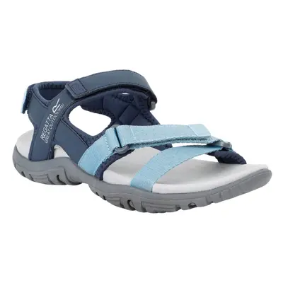 (8 UK, Navy/Stone Blue) Regatta Womens/Ladies Santa Clara II Sandals