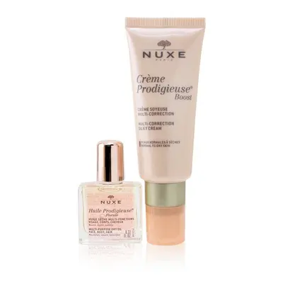 Nuxe Gift Set: Creme Prodigieuse Boost Multi-correction Silky Cream 40ml + Huile Prodigieuse Flo