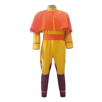 (Men-XL) Avatar The Last Airbender Aang full set of cosplay costumes