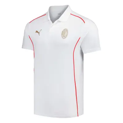 (S) AC Milan Casuals Polo Shirt (White)