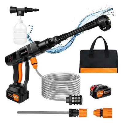 Cordless Pressure Washer,21V Bar/652 PSI Brushless Motor Portable Pressure Washer with 3.0Ah Bat