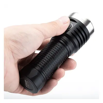 (Black, SST40 5000K) 3500lm SST40 616m Anduril UI TIR Ultra-Throw EDC Flashlight Type-C USB Rech