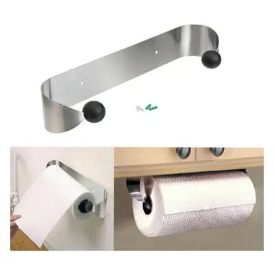 Stainless Steel Paper Towel Holder Wall Mount Roll Paper Under Cabinet Organizer Hanger Kitchen 