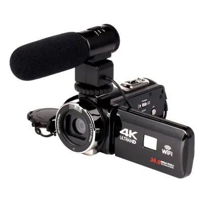 4K WiFi Ultra HD 1080P 16X ZOOM Digital Video Camera DV Camcorder with Lens and Microphone