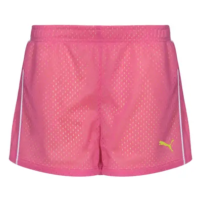 PUMA Little Girls' Active Double Mesh Short Pink Glo