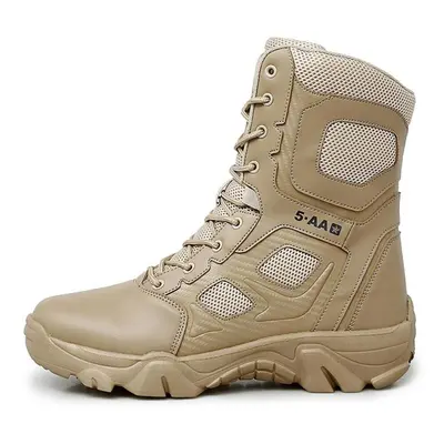 (tan, 43) Men&apos;s Warm Non-slip Outdoor Winter Boots Casual Shoes