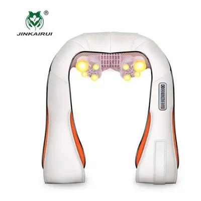 (as the picture, US Plug) U Shape Massager Electrical Infrared Vibrating Shiatsu Kneading Back N