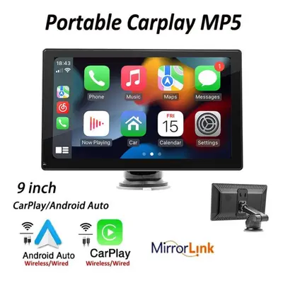 (black, Inch Carplay) Inch Touch Screen Car Mp5 Player Wireless Carplay/android Auto Car Bluetoo