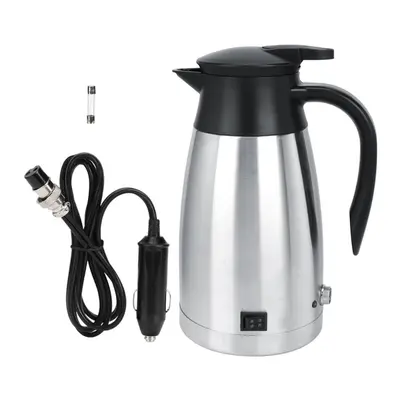 (black, 12V) 12v / 24v 1000ml Car Truck Electric Heated Hot Water Kettle Bottle Hot Water Cup