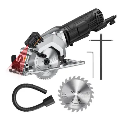 (US Plug) Mini Circular Saw 4.amp 4-1/2 Inch Compact Circular Saw 3500rpm Electric Circular Saws