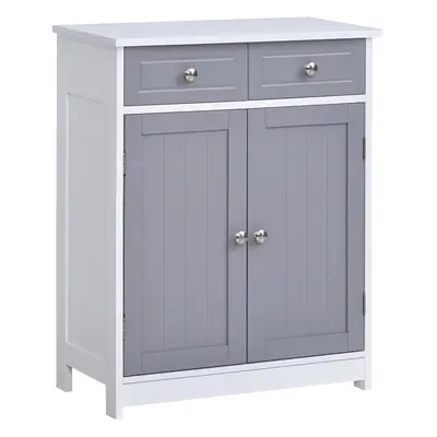 (Multicolor) 75x60cm Freestanding Bathroom Storage Cabinet Unit w/ Drawers Cupboard