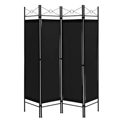 182cm Room Divider 4-Panel Steel Frame Divider Folding Privacy Screen