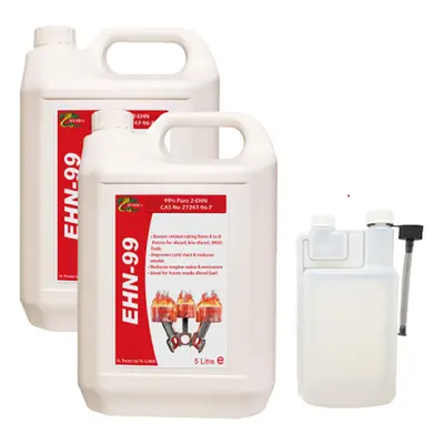 (2x5 Litre (+ Dosing Bottle) ) HYDRA EHN-99 2-EHN Cetane Enhancer Fuel Additive