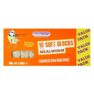 Suet To Go Mealworm Suet Block Wild Bird Treat, x g