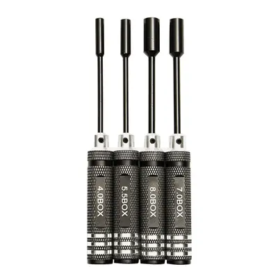 4pcs Metal 4.0/5.5/7.0/8.0mm Hex Screwdriver Tools NUT Key Socket Screwdriver Wrench Set