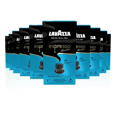 Lavazza, Espresso Maestro Dek, Aluminium Capsules Compatible with Nespresso Original Machines, C