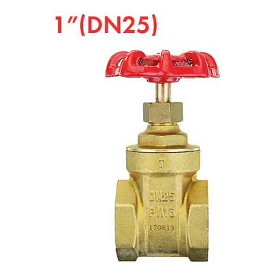 (1 Inch) 1/2" 3/4" 1" Brass Manual Gate Valves G Female Thread Water Flow Valve